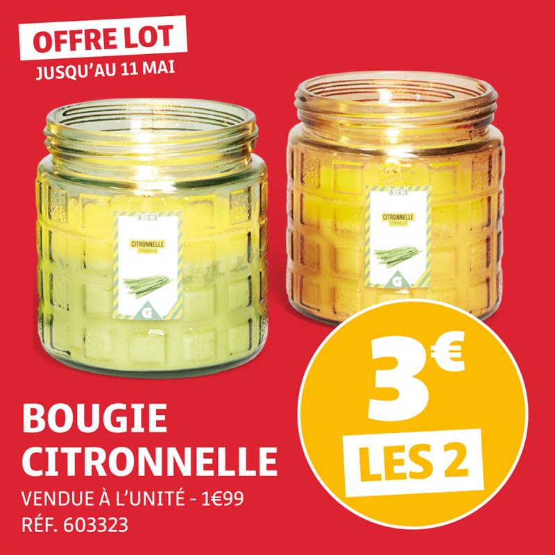 Offre 3€ les 2 bougies 